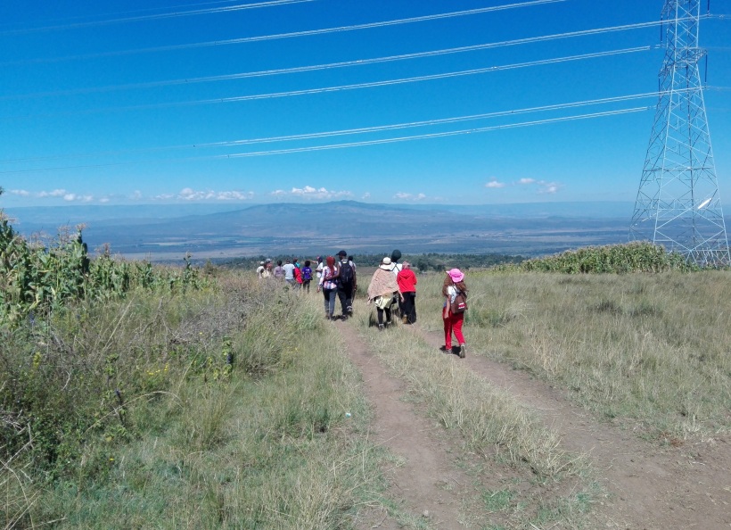 Tourists in Kinangop, Kenya.